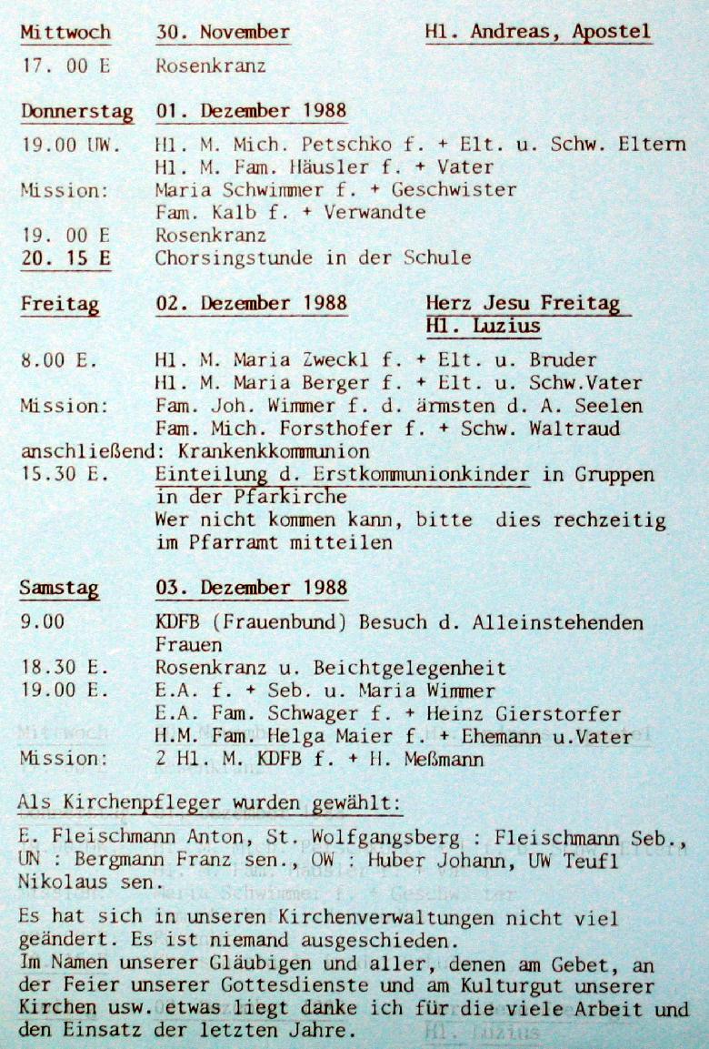 Nr. 46 /1988 Jahrgang 15 vom 27. Nov bis 04. Dez