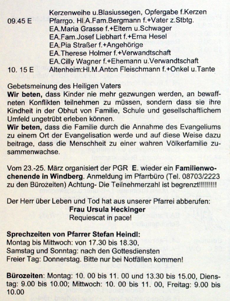 Nr. 5 /2001 Jahrgang 28 vom 28. Jan bis 04. Feb