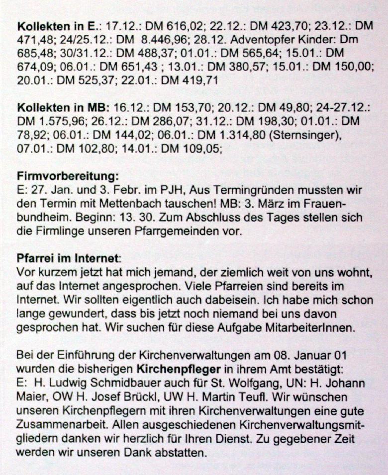 Nr. 5 /2001 Jahrgang 28 vom 28. Jan bis 04. Feb