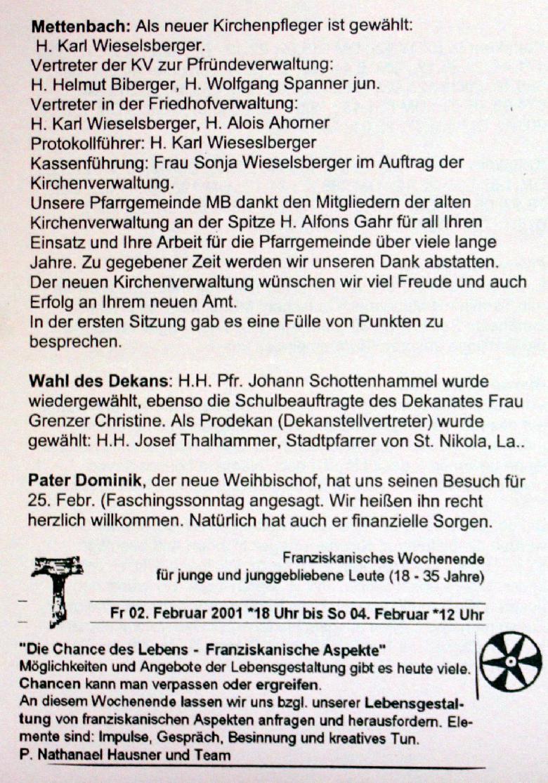 Nr. 5 /2001 Jahrgang 28 vom 28. Jan bis 04. Feb