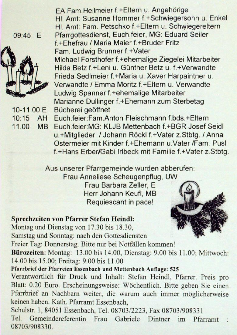 Nr. 49 /2006 Jahrgang 33 vom 03. Dez bis 10. Dez